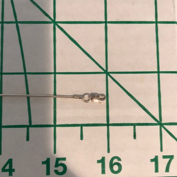 Sterling Silver Stardust Ball Pendant Sterling Chain Approx 16 Inch - Picture 7 of 7